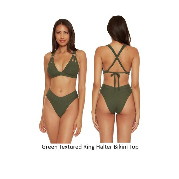 NWT Becca Women Size Halter Crossback Bikini Tops Size S-D Cup $90 12HL914 - Picture 3 of 9
